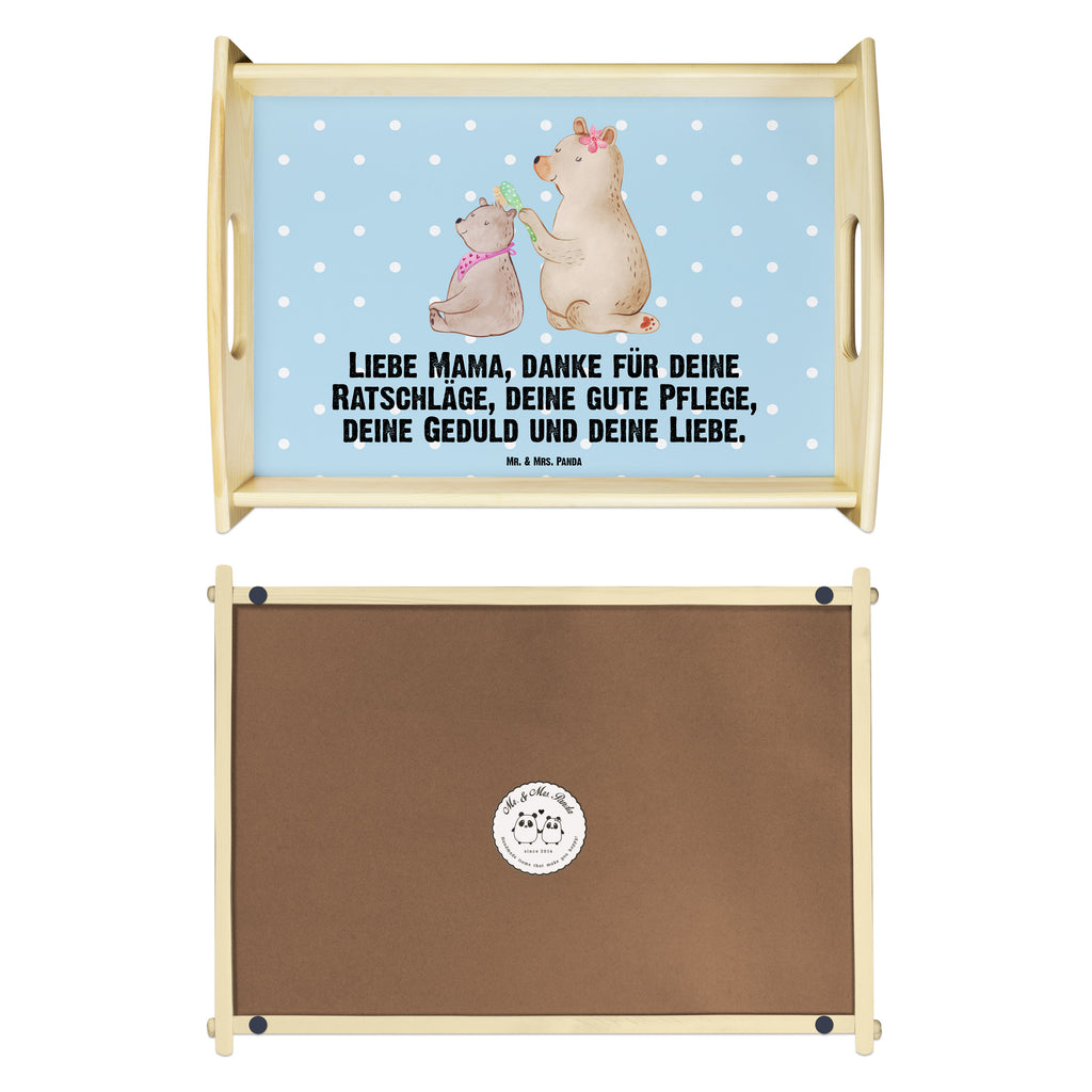Serviertablett Bär mit Kind Tablett, Holztablett, Küchentablett, Dekotablett, Frühstückstablett, Familie, Vatertag, Muttertag, Bruder, Schwester, Mama, Papa, Oma, Opa, Geschenk, Mutti, Mutter