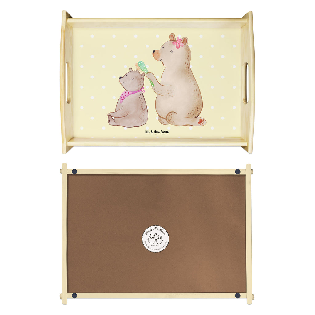 Serviertablett Bär mit Kind Tablett, Holztablett, Küchentablett, Dekotablett, Frühstückstablett, Familie, Vatertag, Muttertag, Bruder, Schwester, Mama, Papa, Oma, Opa, Geschenk, Mutti, Mutter