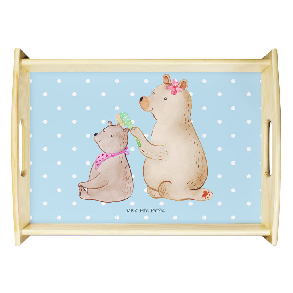 Serviertablett Bär mit Kind Tablett, Holztablett, Küchentablett, Dekotablett, Frühstückstablett, Familie, Vatertag, Muttertag, Bruder, Schwester, Mama, Papa, Oma, Opa, Geschenk, Mutti, Mutter