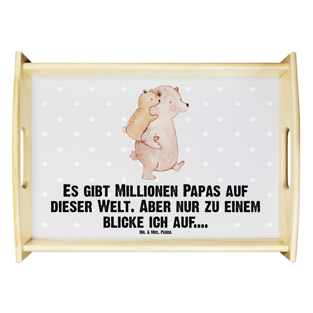 Serviertablett Papa Bär Tablett, Holztablett, Küchentablett, Dekotablett, Frühstückstablett, Familie, Vatertag, Muttertag, Bruder, Schwester, Mama, Papa, Oma, Opa, Geschenk, Vater, Papi, Vati, Onkel, Geburtstag