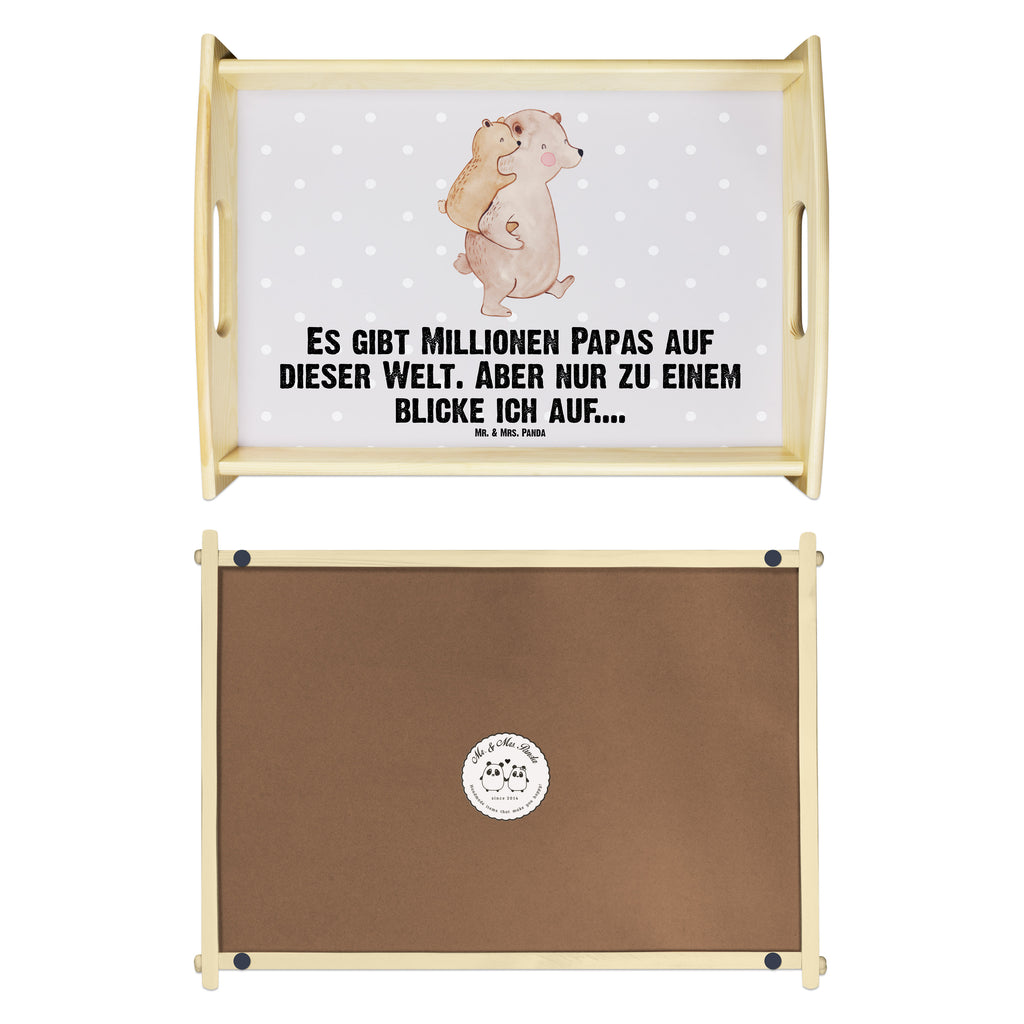 Serviertablett Papa Bär Tablett, Holztablett, Küchentablett, Dekotablett, Frühstückstablett, Familie, Vatertag, Muttertag, Bruder, Schwester, Mama, Papa, Oma, Opa, Geschenk, Vater, Papi, Vati, Onkel, Geburtstag