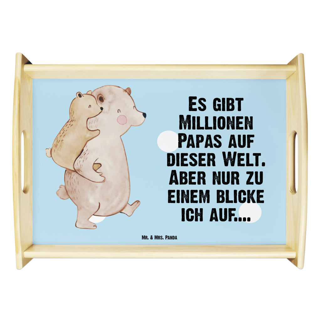 Serviertablett Papa Bär Tablett, Holztablett, Küchentablett, Dekotablett, Frühstückstablett, Familie, Vatertag, Muttertag, Bruder, Schwester, Mama, Papa, Oma, Opa, Geschenk, Vater, Papi, Vati, Onkel, Geburtstag