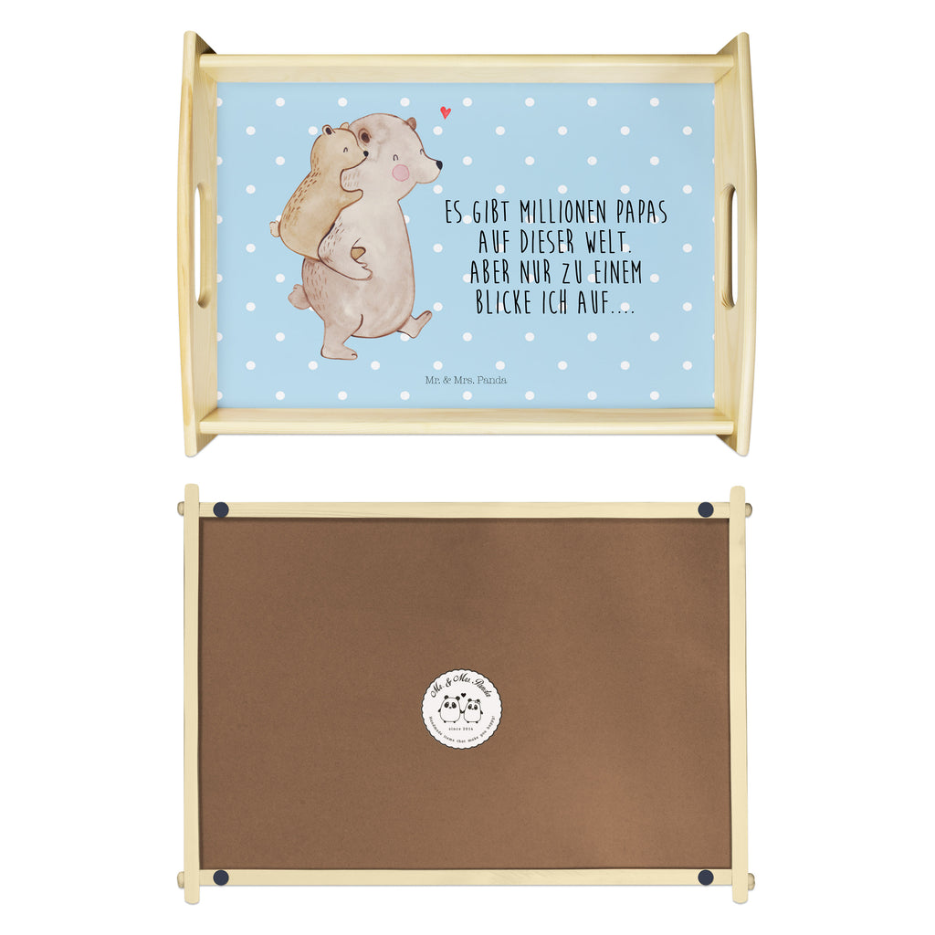 Serviertablett Papa Bär Tablett, Holztablett, Küchentablett, Dekotablett, Frühstückstablett, Familie, Vatertag, Muttertag, Bruder, Schwester, Mama, Papa, Oma, Opa, Geschenk, Vater, Papi, Vati, Onkel, Geburtstag