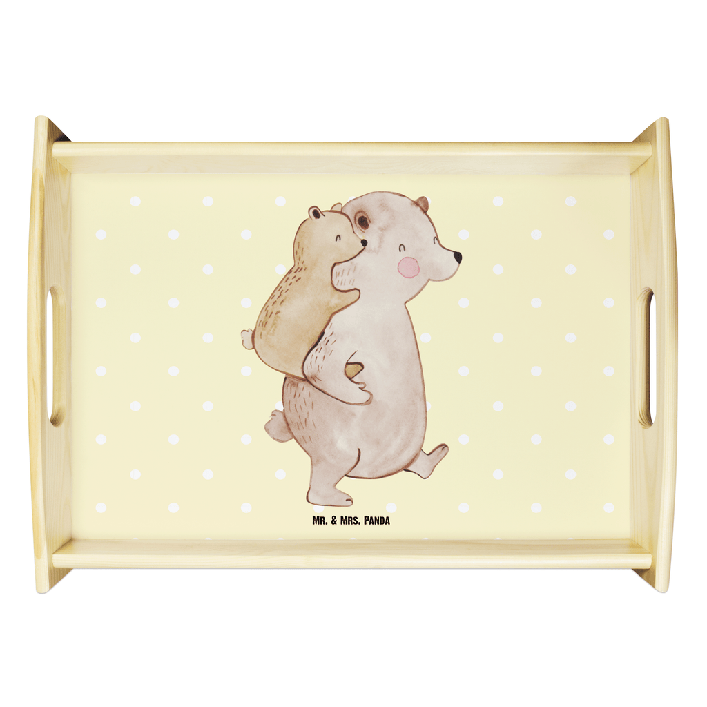 Serviertablett Papa Bär Tablett, Holztablett, Küchentablett, Dekotablett, Frühstückstablett, Familie, Vatertag, Muttertag, Bruder, Schwester, Mama, Papa, Oma, Opa, Geschenk, Vater, Papi, Vati, Onkel, Geburtstag