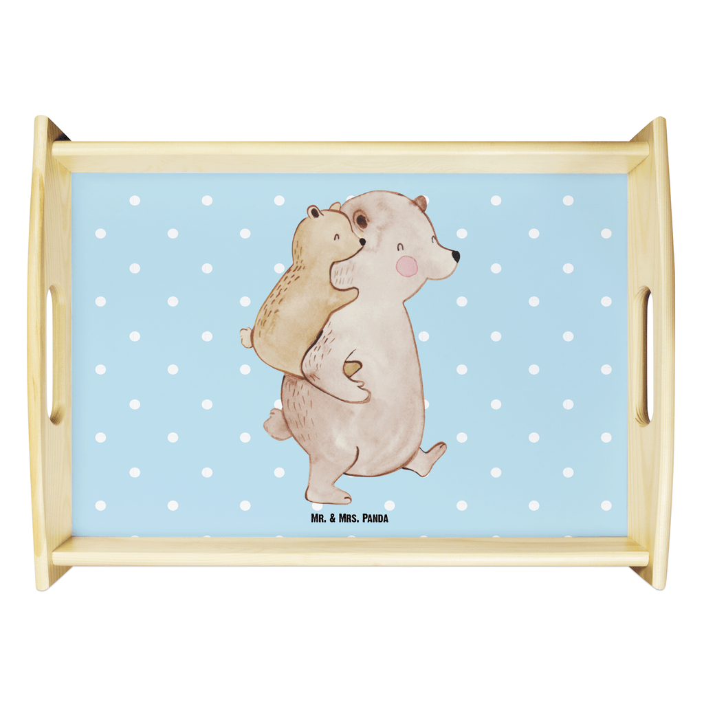 Serviertablett Papa Bär Tablett, Holztablett, Küchentablett, Dekotablett, Frühstückstablett, Familie, Vatertag, Muttertag, Bruder, Schwester, Mama, Papa, Oma, Opa, Geschenk, Vater, Papi, Vati, Onkel, Geburtstag