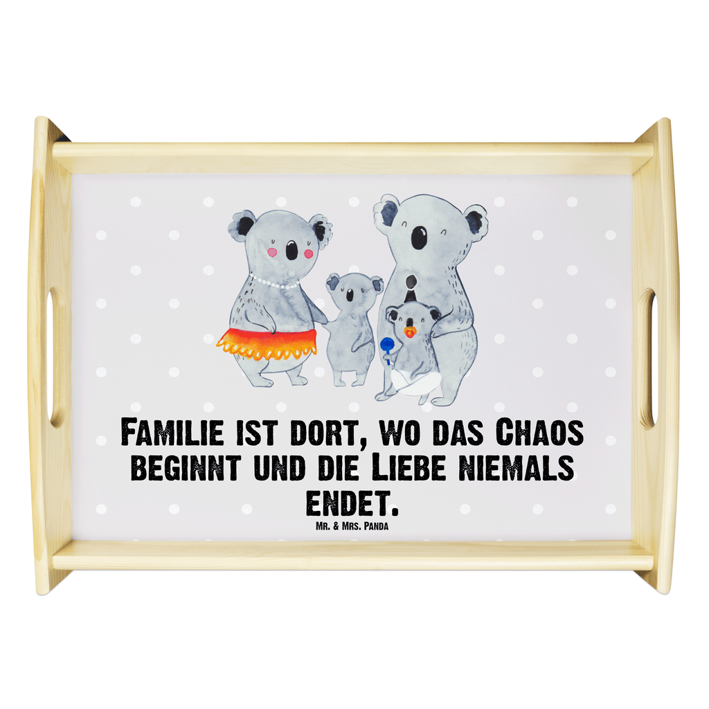 Serviertablett Koala Familie Tablett, Holztablett, Küchentablett, Dekotablett, Frühstückstablett, Familie, Vatertag, Muttertag, Bruder, Schwester, Mama, Papa, Oma, Opa, Koala, Koalas, Family, Kinder, Geschwister, Familienleben