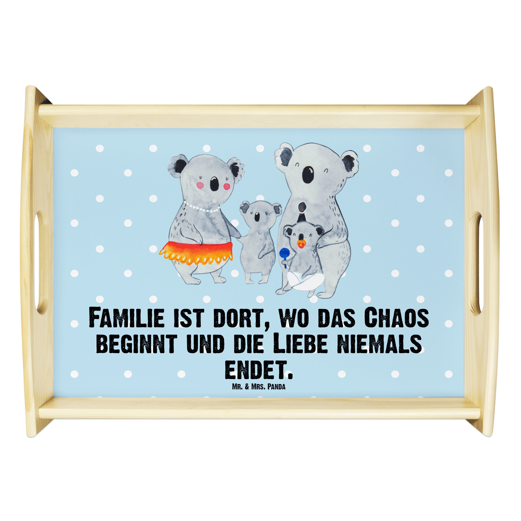 Serviertablett Koala Familie Tablett, Holztablett, Küchentablett, Dekotablett, Frühstückstablett, Familie, Vatertag, Muttertag, Bruder, Schwester, Mama, Papa, Oma, Opa, Koala, Koalas, Family, Kinder, Geschwister, Familienleben