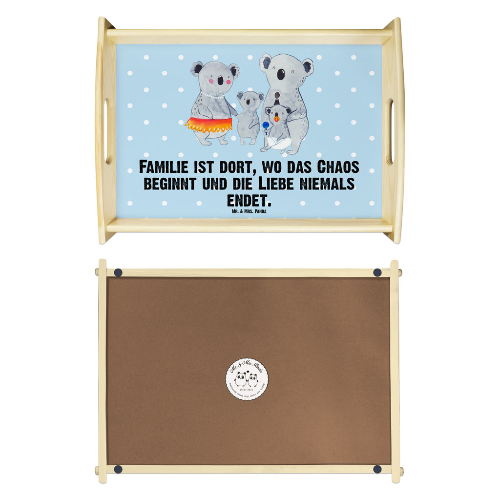Serviertablett Koala Familie Tablett, Holztablett, Küchentablett, Dekotablett, Frühstückstablett, Familie, Vatertag, Muttertag, Bruder, Schwester, Mama, Papa, Oma, Opa, Koala, Koalas, Family, Kinder, Geschwister, Familienleben