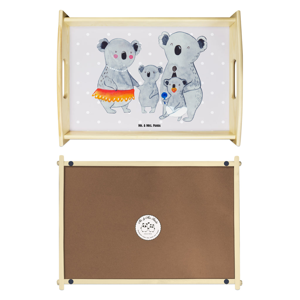 Serviertablett Koala Familie Tablett, Holztablett, Küchentablett, Dekotablett, Frühstückstablett, Familie, Vatertag, Muttertag, Bruder, Schwester, Mama, Papa, Oma, Opa, Koala, Koalas, Family, Kinder, Geschwister, Familienleben