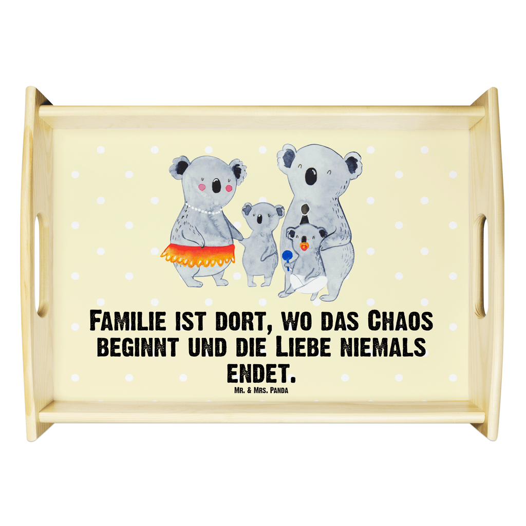 Serviertablett Koala Familie Tablett, Holztablett, Küchentablett, Dekotablett, Frühstückstablett, Familie, Vatertag, Muttertag, Bruder, Schwester, Mama, Papa, Oma, Opa, Koala, Koalas, Family, Kinder, Geschwister, Familienleben