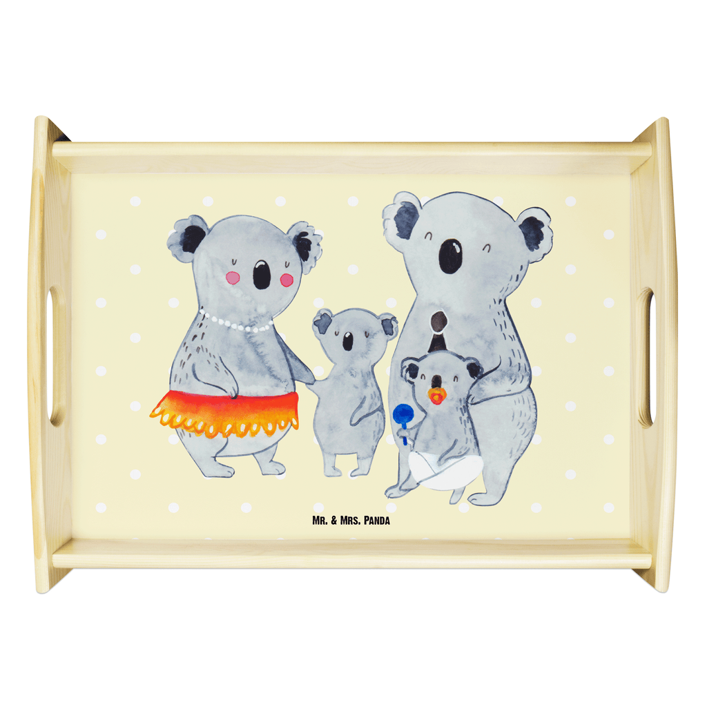 Serviertablett Koala Familie Tablett, Holztablett, Küchentablett, Dekotablett, Frühstückstablett, Familie, Vatertag, Muttertag, Bruder, Schwester, Mama, Papa, Oma, Opa, Koala, Koalas, Family, Kinder, Geschwister, Familienleben
