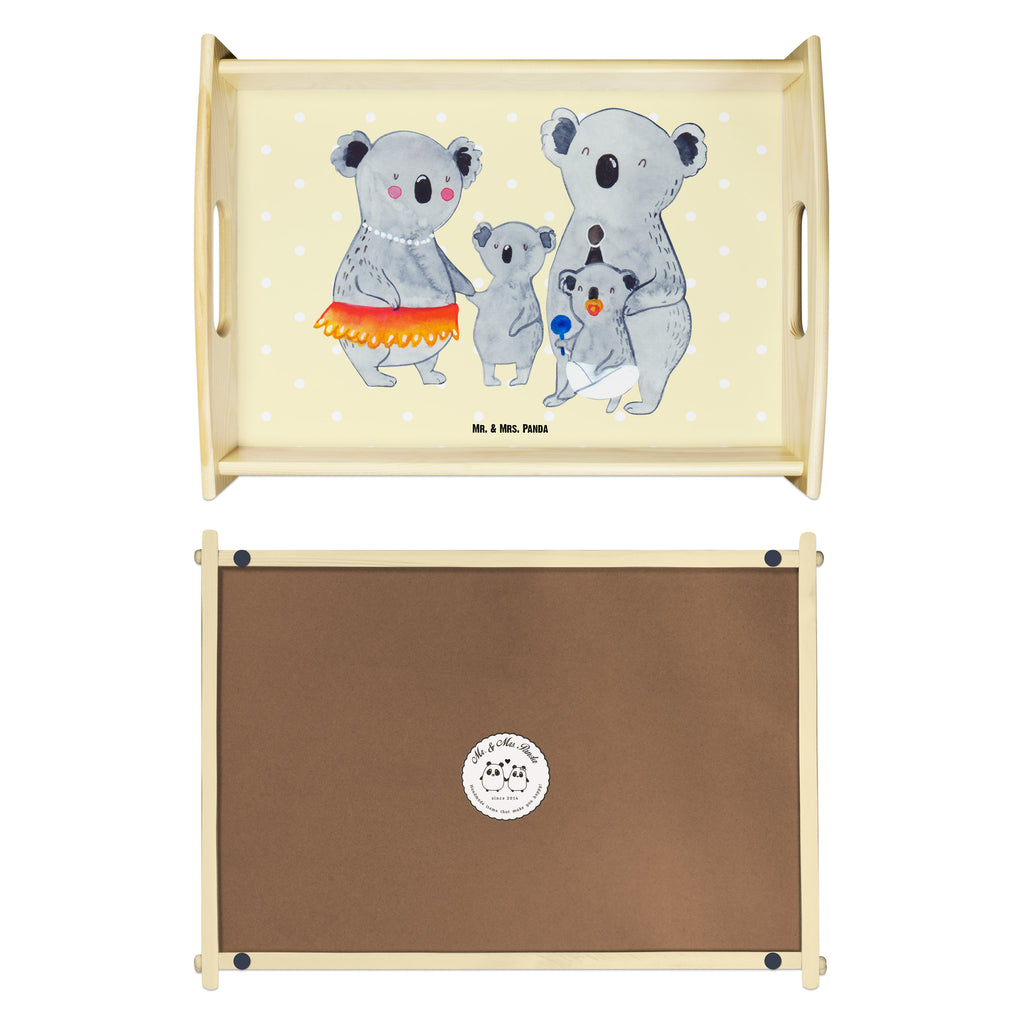 Serviertablett Koala Familie Tablett, Holztablett, Küchentablett, Dekotablett, Frühstückstablett, Familie, Vatertag, Muttertag, Bruder, Schwester, Mama, Papa, Oma, Opa, Koala, Koalas, Family, Kinder, Geschwister, Familienleben
