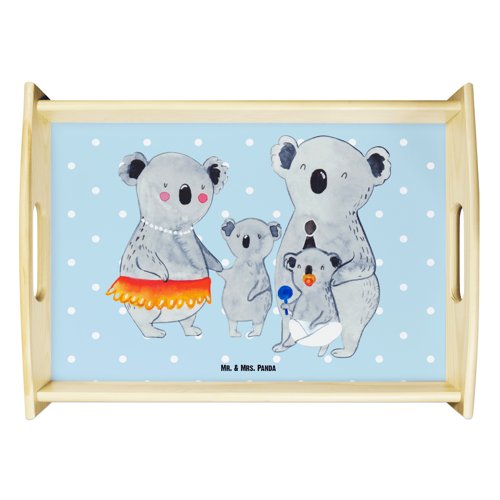 Serviertablett Koala Familie Tablett, Holztablett, Küchentablett, Dekotablett, Frühstückstablett, Familie, Vatertag, Muttertag, Bruder, Schwester, Mama, Papa, Oma, Opa, Koala, Koalas, Family, Kinder, Geschwister, Familienleben