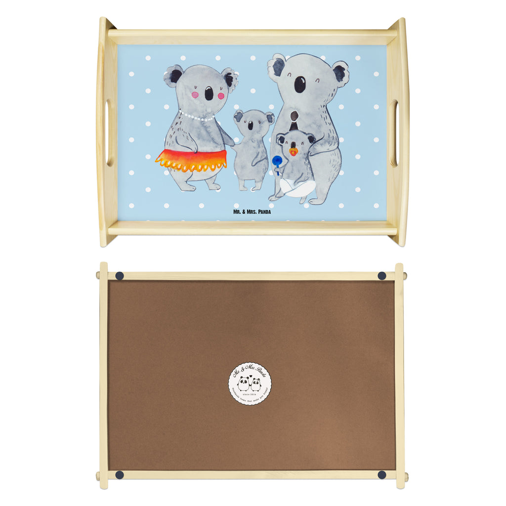 Serviertablett Koala Familie Tablett, Holztablett, Küchentablett, Dekotablett, Frühstückstablett, Familie, Vatertag, Muttertag, Bruder, Schwester, Mama, Papa, Oma, Opa, Koala, Koalas, Family, Kinder, Geschwister, Familienleben