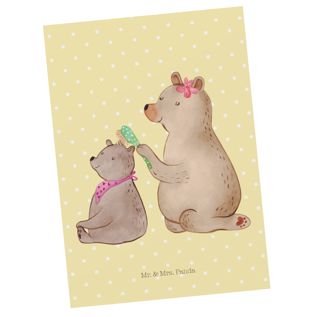 Postkarte Bär mit Kind Geschenkkarte, Grußkarte, Karte, Einladung, Ansichtskarte, Geburtstagskarte, Einladungskarte, Familie, Vatertag, Muttertag, Bruder, Schwester, Mama, Papa, Oma, Opa, Geschenk, Mutti, Mutter