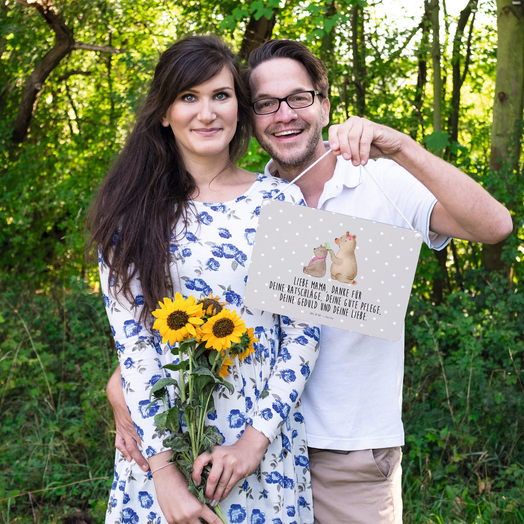 Deko Schild Bär mit Kind Dekoschild, Deko Schild, Schild, Tür Schild, Türschild, Holzschild, Wandschild, Wanddeko, Familie, Vatertag, Muttertag, Bruder, Schwester, Mama, Papa, Oma, Opa, Geschenk, Mutti, Mutter