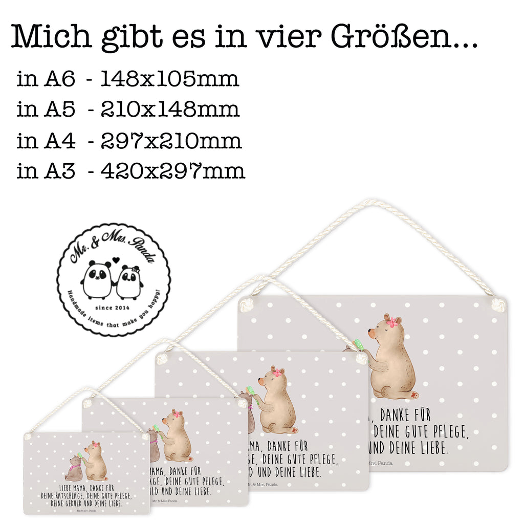 Deko Schild Bär mit Kind Dekoschild, Deko Schild, Schild, Tür Schild, Türschild, Holzschild, Wandschild, Wanddeko, Familie, Vatertag, Muttertag, Bruder, Schwester, Mama, Papa, Oma, Opa, Geschenk, Mutti, Mutter