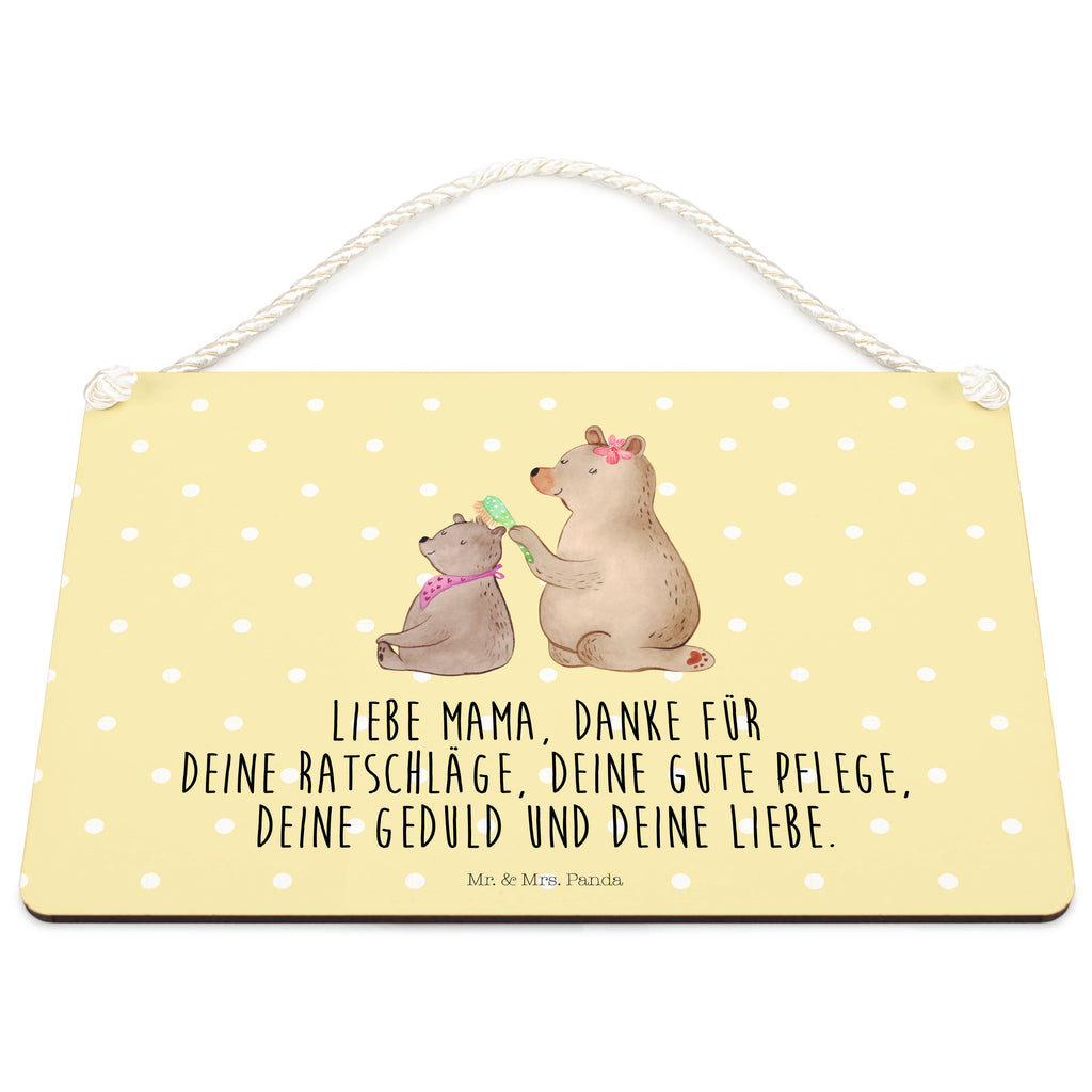 Deko Schild Bär mit Kind Dekoschild, Deko Schild, Schild, Tür Schild, Türschild, Holzschild, Wandschild, Wanddeko, Familie, Vatertag, Muttertag, Bruder, Schwester, Mama, Papa, Oma, Opa, Geschenk, Mutti, Mutter