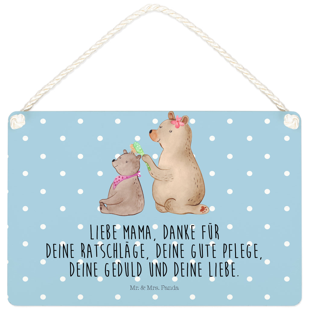 Deko Schild Bär mit Kind Dekoschild, Deko Schild, Schild, Tür Schild, Türschild, Holzschild, Wandschild, Wanddeko, Familie, Vatertag, Muttertag, Bruder, Schwester, Mama, Papa, Oma, Opa, Geschenk, Mutti, Mutter