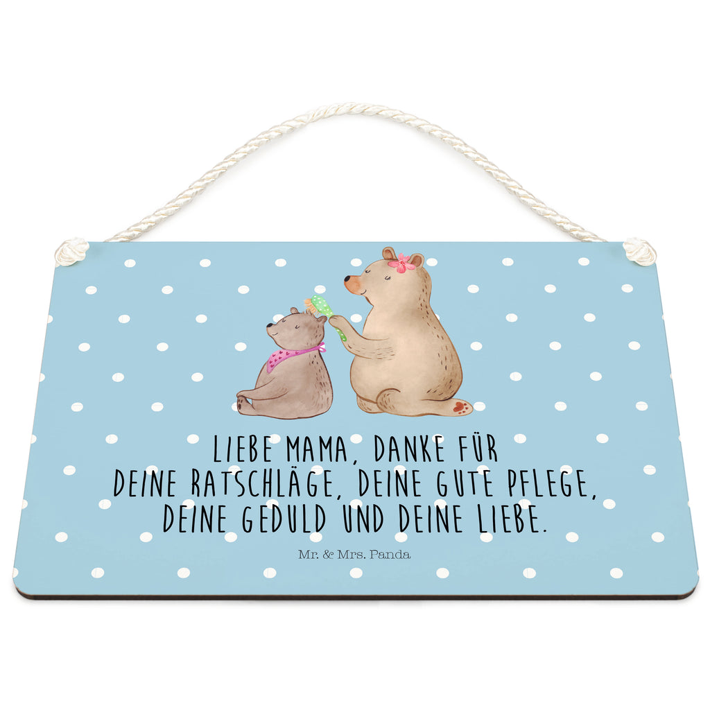 Deko Schild Bär mit Kind Dekoschild, Deko Schild, Schild, Tür Schild, Türschild, Holzschild, Wandschild, Wanddeko, Familie, Vatertag, Muttertag, Bruder, Schwester, Mama, Papa, Oma, Opa, Geschenk, Mutti, Mutter