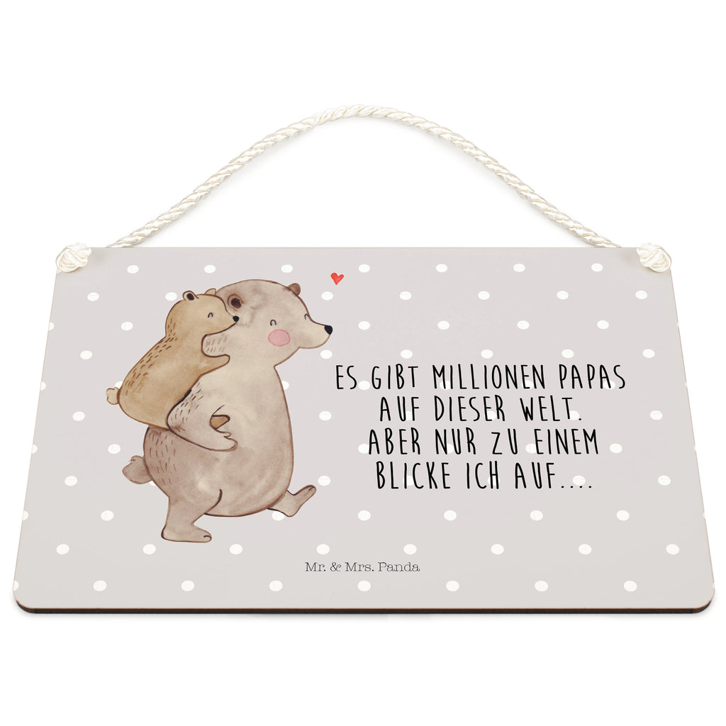 Deko Schild Papa Bär Dekoschild, Deko Schild, Schild, Tür Schild, Türschild, Holzschild, Wandschild, Wanddeko, Familie, Vatertag, Muttertag, Bruder, Schwester, Mama, Papa, Oma, Opa, Geschenk, Vater, Papi, Vati, Onkel, Geburtstag