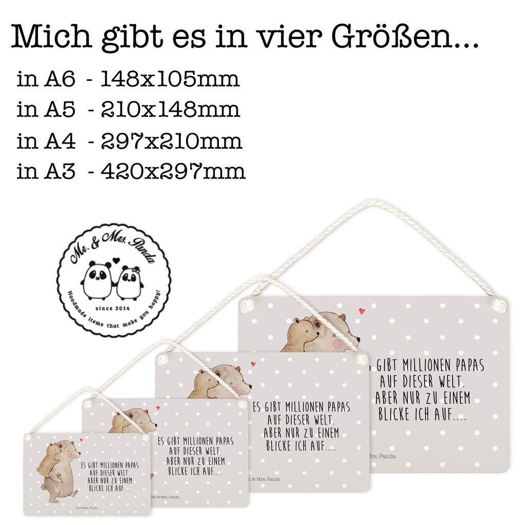 Deko Schild Papa Bär Dekoschild, Deko Schild, Schild, Tür Schild, Türschild, Holzschild, Wandschild, Wanddeko, Familie, Vatertag, Muttertag, Bruder, Schwester, Mama, Papa, Oma, Opa, Geschenk, Vater, Papi, Vati, Onkel, Geburtstag