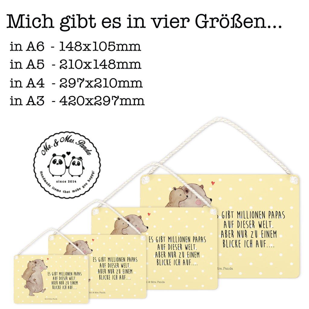 Deko Schild Papa Bär Dekoschild, Deko Schild, Schild, Tür Schild, Türschild, Holzschild, Wandschild, Wanddeko, Familie, Vatertag, Muttertag, Bruder, Schwester, Mama, Papa, Oma, Opa, Geschenk, Vater, Papi, Vati, Onkel, Geburtstag