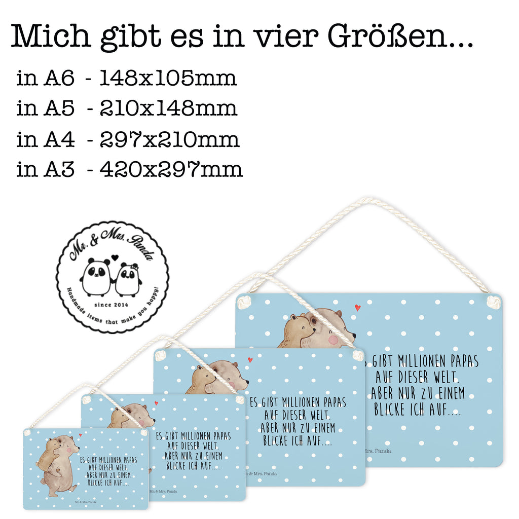 Deko Schild Papa Bär Dekoschild, Deko Schild, Schild, Tür Schild, Türschild, Holzschild, Wandschild, Wanddeko, Familie, Vatertag, Muttertag, Bruder, Schwester, Mama, Papa, Oma, Opa, Geschenk, Vater, Papi, Vati, Onkel, Geburtstag