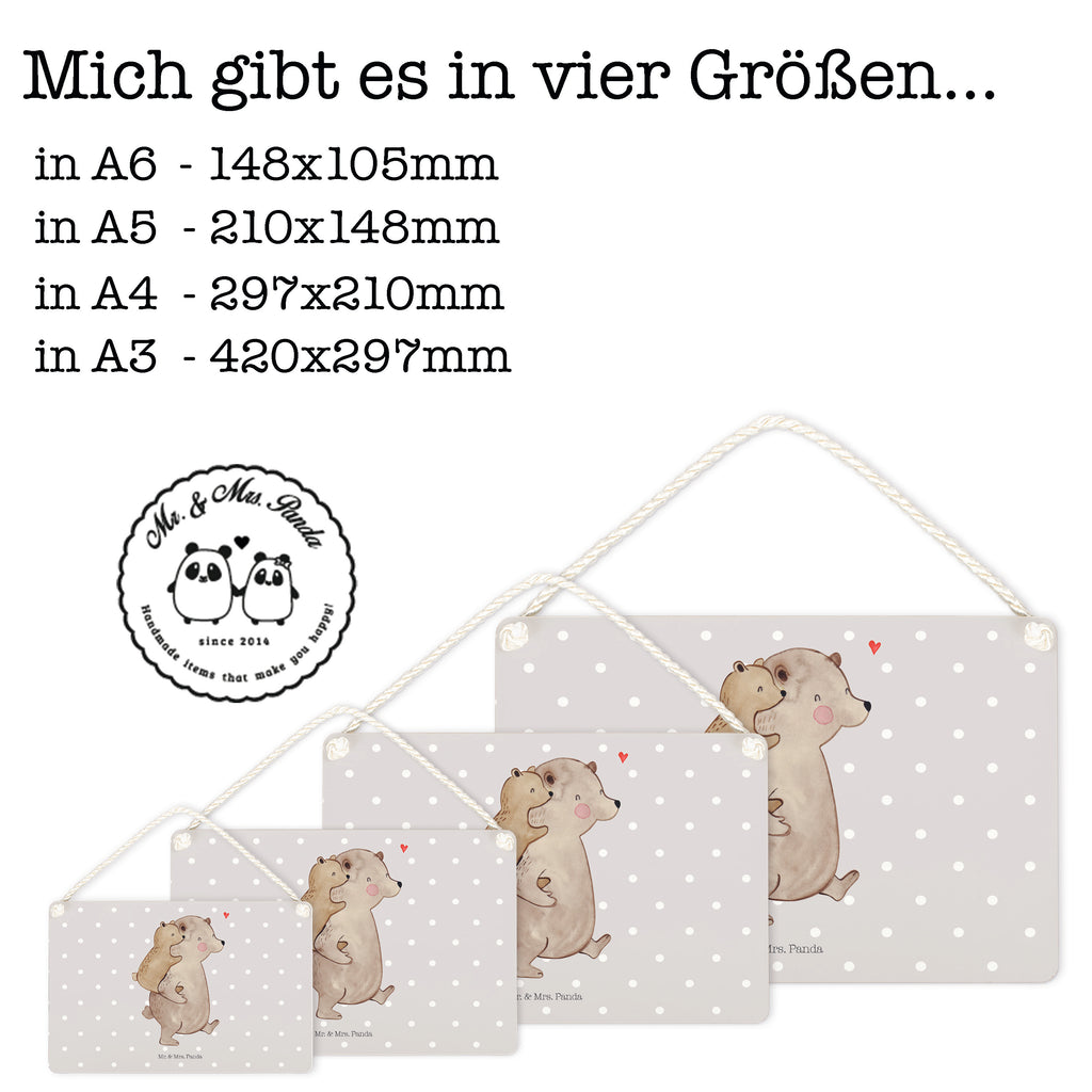 Deko Schild Papa Bär Dekoschild, Deko Schild, Schild, Tür Schild, Türschild, Holzschild, Wandschild, Wanddeko, Familie, Vatertag, Muttertag, Bruder, Schwester, Mama, Papa, Oma, Opa, Geschenk, Vater, Papi, Vati, Onkel, Geburtstag