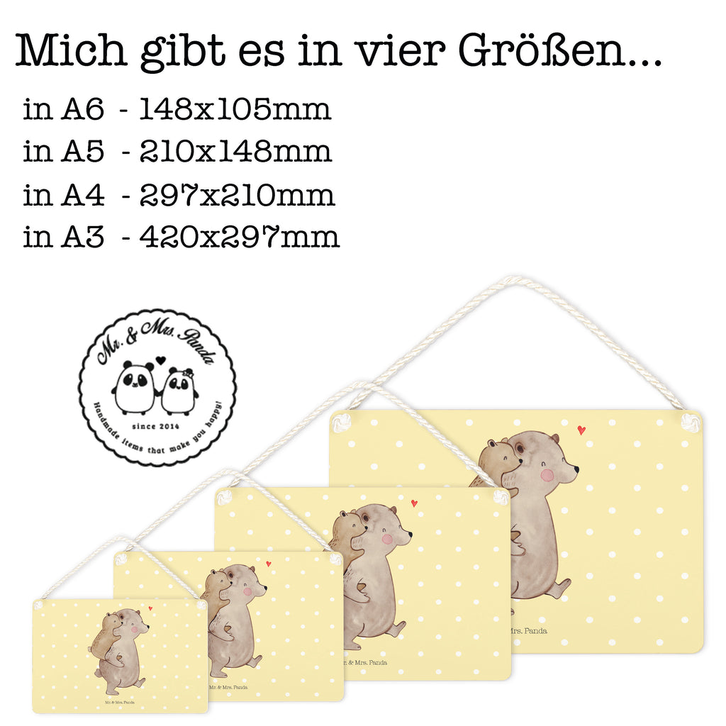 Deko Schild Papa Bär Dekoschild, Deko Schild, Schild, Tür Schild, Türschild, Holzschild, Wandschild, Wanddeko, Familie, Vatertag, Muttertag, Bruder, Schwester, Mama, Papa, Oma, Opa, Geschenk, Vater, Papi, Vati, Onkel, Geburtstag