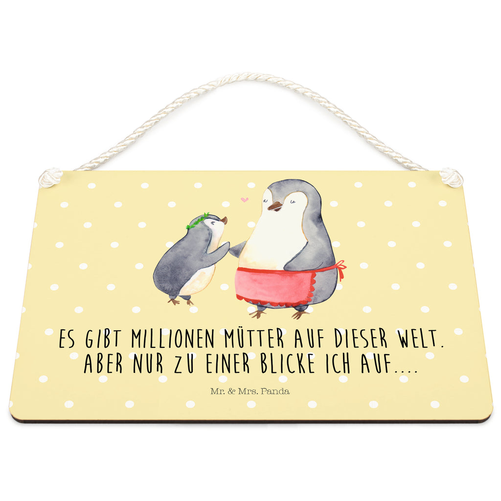 Deko Schild Pinguin mit Kind Dekoschild, Deko Schild, Schild, Tür Schild, Türschild, Holzschild, Wandschild, Wanddeko, Familie, Vatertag, Muttertag, Bruder, Schwester, Mama, Papa, Oma, Opa, Geschenk, Mami, Mutti, Mutter, Geburststag