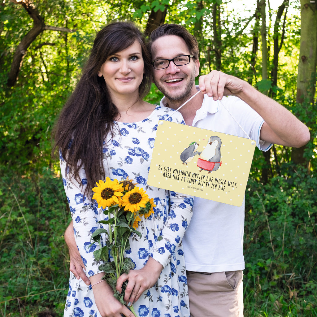 Deko Schild Pinguin mit Kind Dekoschild, Deko Schild, Schild, Tür Schild, Türschild, Holzschild, Wandschild, Wanddeko, Familie, Vatertag, Muttertag, Bruder, Schwester, Mama, Papa, Oma, Opa, Geschenk, Mami, Mutti, Mutter, Geburststag