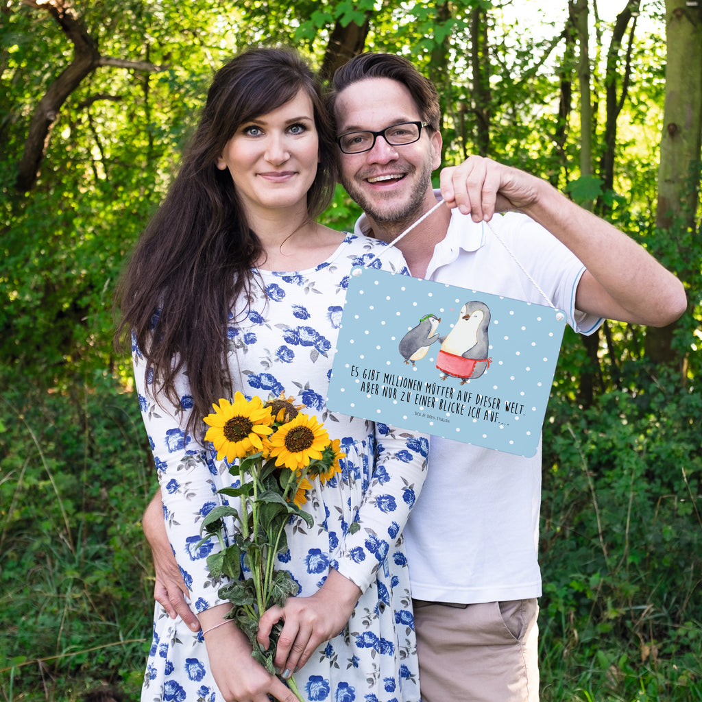 Deko Schild Pinguin mit Kind Dekoschild, Deko Schild, Schild, Tür Schild, Türschild, Holzschild, Wandschild, Wanddeko, Familie, Vatertag, Muttertag, Bruder, Schwester, Mama, Papa, Oma, Opa, Geschenk, Mami, Mutti, Mutter, Geburststag