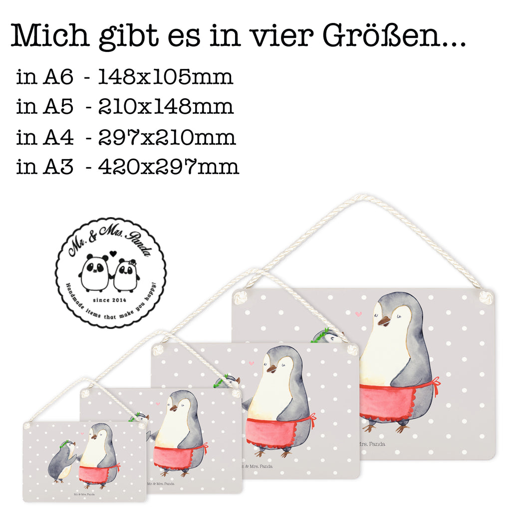 Deko Schild Pinguin mit Kind Dekoschild, Deko Schild, Schild, Tür Schild, Türschild, Holzschild, Wandschild, Wanddeko, Familie, Vatertag, Muttertag, Bruder, Schwester, Mama, Papa, Oma, Opa, Geschenk, Mami, Mutti, Mutter, Geburststag