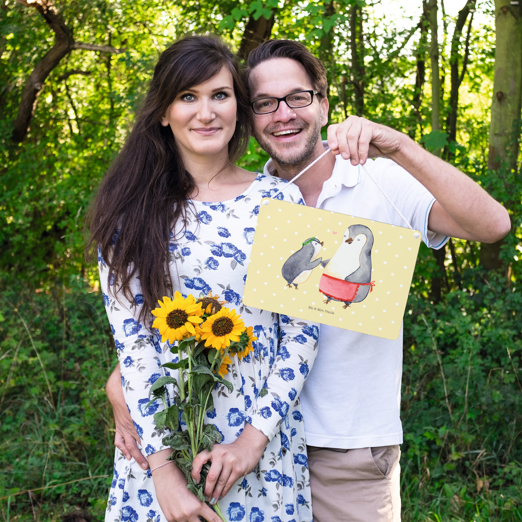 Deko Schild Pinguin mit Kind Dekoschild, Deko Schild, Schild, Tür Schild, Türschild, Holzschild, Wandschild, Wanddeko, Familie, Vatertag, Muttertag, Bruder, Schwester, Mama, Papa, Oma, Opa, Geschenk, Mami, Mutti, Mutter, Geburststag