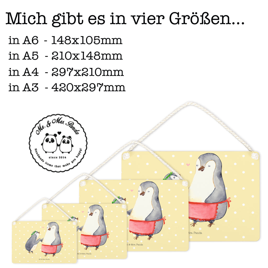 Deko Schild Pinguin mit Kind Dekoschild, Deko Schild, Schild, Tür Schild, Türschild, Holzschild, Wandschild, Wanddeko, Familie, Vatertag, Muttertag, Bruder, Schwester, Mama, Papa, Oma, Opa, Geschenk, Mami, Mutti, Mutter, Geburststag