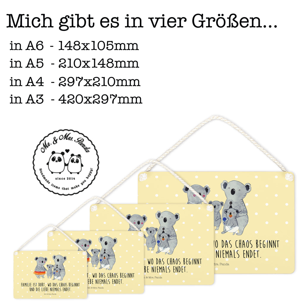 Deko Schild Koala Familie Dekoschild, Deko Schild, Schild, Tür Schild, Türschild, Holzschild, Wandschild, Wanddeko, Familie, Vatertag, Muttertag, Bruder, Schwester, Mama, Papa, Oma, Opa, Koala, Koalas, Family, Kinder, Geschwister, Familienleben