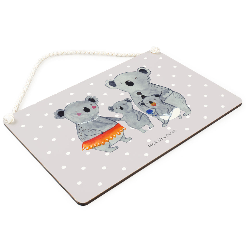 Deko Schild Koala Familie Dekoschild, Deko Schild, Schild, Tür Schild, Türschild, Holzschild, Wandschild, Wanddeko, Familie, Vatertag, Muttertag, Bruder, Schwester, Mama, Papa, Oma, Opa, Koala, Koalas, Family, Kinder, Geschwister, Familienleben