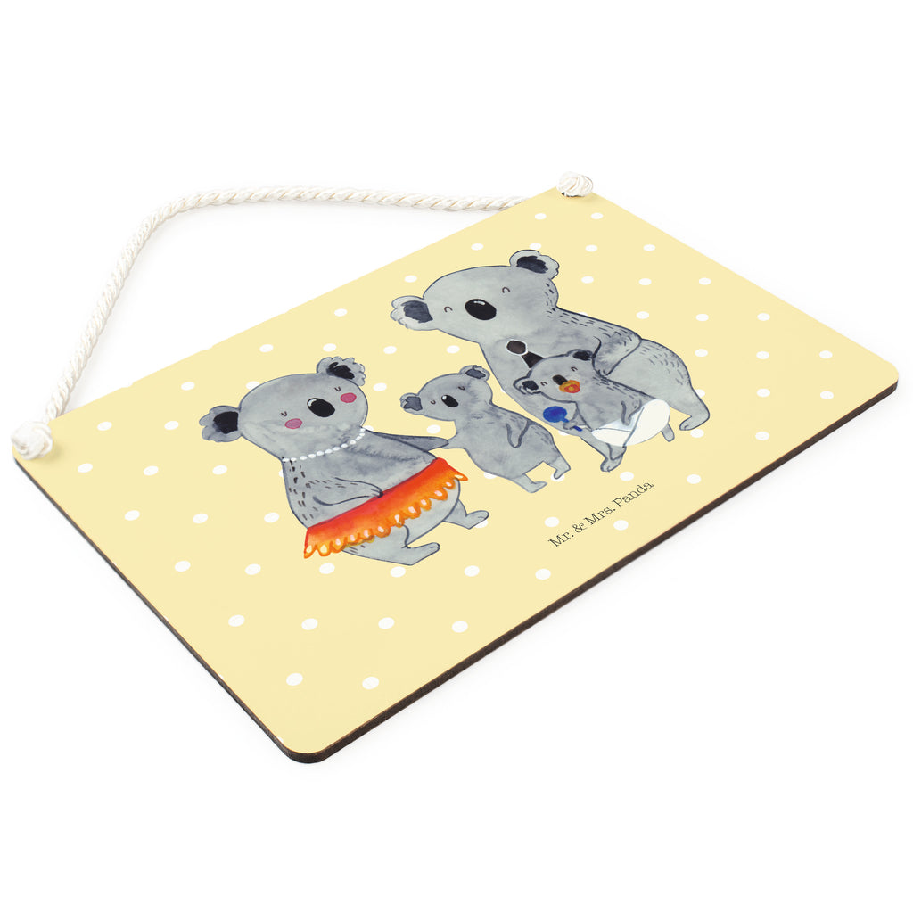 Deko Schild Koala Familie Dekoschild, Deko Schild, Schild, Tür Schild, Türschild, Holzschild, Wandschild, Wanddeko, Familie, Vatertag, Muttertag, Bruder, Schwester, Mama, Papa, Oma, Opa, Koala, Koalas, Family, Kinder, Geschwister, Familienleben