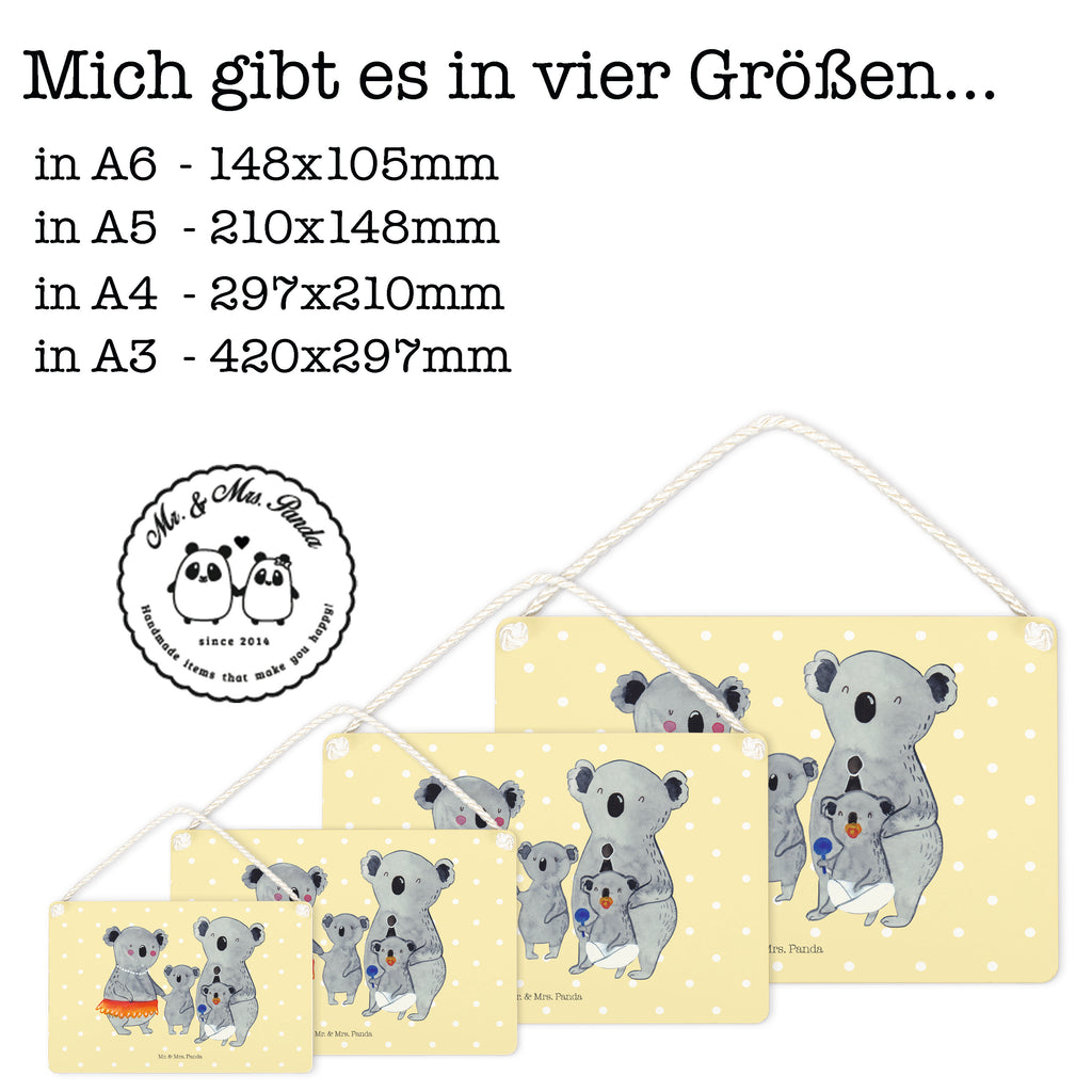 Deko Schild Koala Familie Dekoschild, Deko Schild, Schild, Tür Schild, Türschild, Holzschild, Wandschild, Wanddeko, Familie, Vatertag, Muttertag, Bruder, Schwester, Mama, Papa, Oma, Opa, Koala, Koalas, Family, Kinder, Geschwister, Familienleben