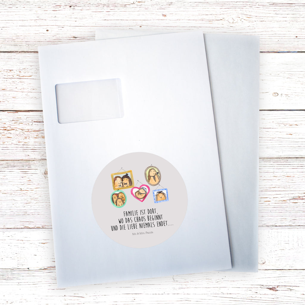 120mm Rund Aufkleber Igel Familie Sticker, Aufkleber, Etikett, Kinder, rund, Familie, Vatertag, Muttertag, Bruder, Schwester, Mama, Papa, Oma, Opa, Liebe, Igel, Bilder, Zusammenhalt, Glück