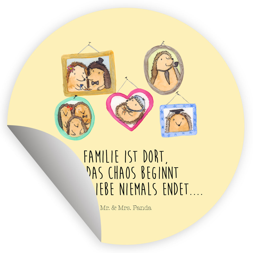 120mm Rund Aufkleber Igel Familie Sticker, Aufkleber, Etikett, Kinder, rund, Familie, Vatertag, Muttertag, Bruder, Schwester, Mama, Papa, Oma, Opa, Liebe, Igel, Bilder, Zusammenhalt, Glück