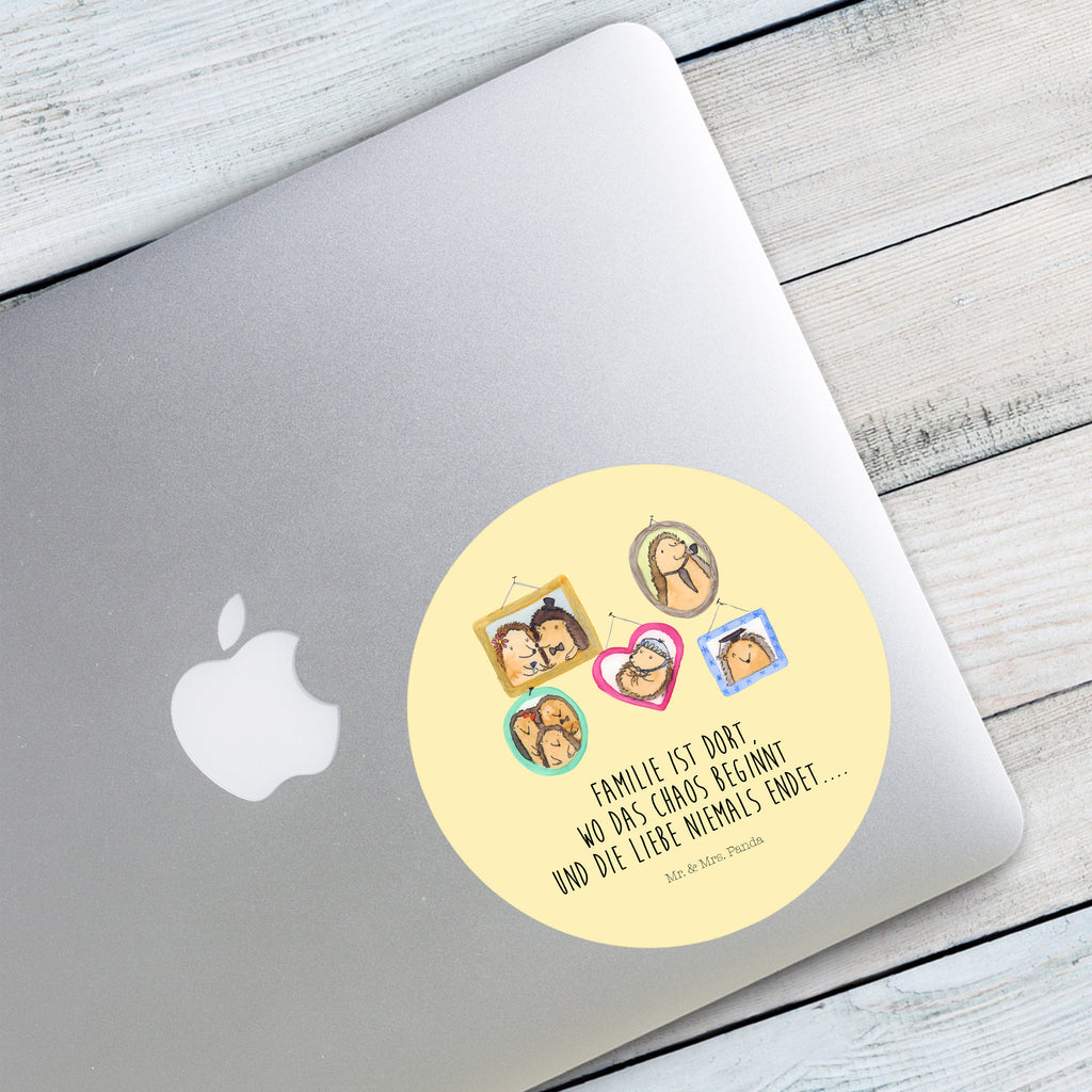 120mm Rund Aufkleber Igel Familie Sticker, Aufkleber, Etikett, Kinder, rund, Familie, Vatertag, Muttertag, Bruder, Schwester, Mama, Papa, Oma, Opa, Liebe, Igel, Bilder, Zusammenhalt, Glück