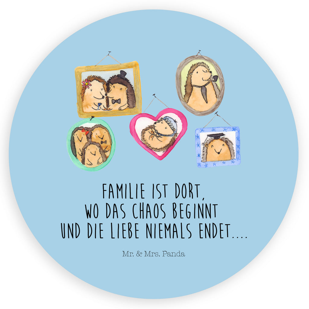120mm Rund Aufkleber Igel Familie Sticker, Aufkleber, Etikett, Kinder, rund, Familie, Vatertag, Muttertag, Bruder, Schwester, Mama, Papa, Oma, Opa, Liebe, Igel, Bilder, Zusammenhalt, Glück