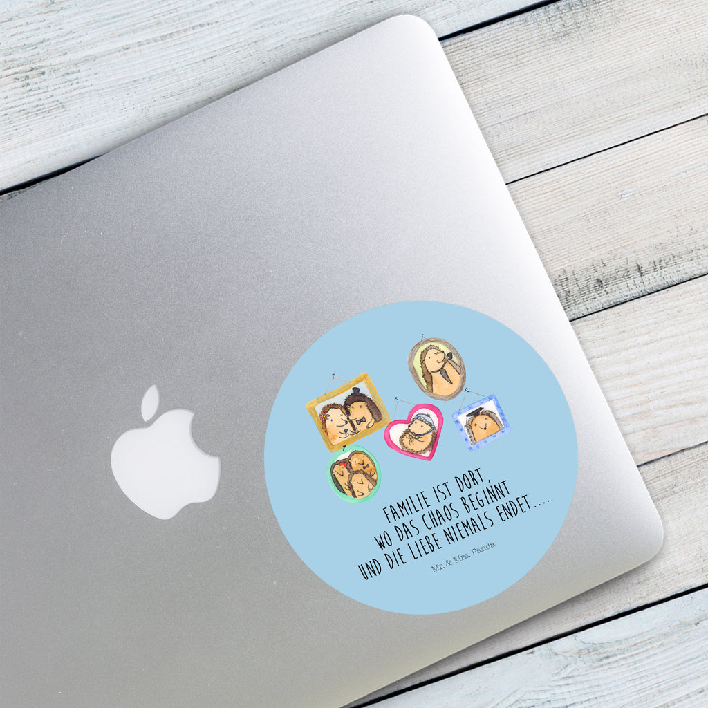 120mm Rund Aufkleber Igel Familie Sticker, Aufkleber, Etikett, Kinder, rund, Familie, Vatertag, Muttertag, Bruder, Schwester, Mama, Papa, Oma, Opa, Liebe, Igel, Bilder, Zusammenhalt, Glück