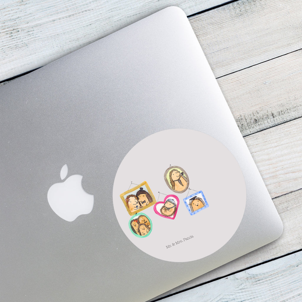 120mm Rund Aufkleber Igel Familie Sticker, Aufkleber, Etikett, Kinder, rund, Familie, Vatertag, Muttertag, Bruder, Schwester, Mama, Papa, Oma, Opa, Liebe, Igel, Bilder, Zusammenhalt, Glück