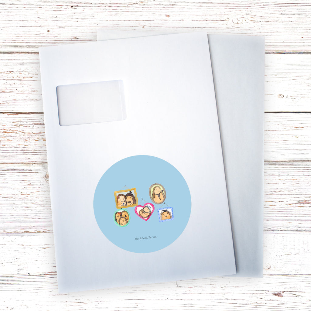 120mm Rund Aufkleber Igel Familie Sticker, Aufkleber, Etikett, Kinder, rund, Familie, Vatertag, Muttertag, Bruder, Schwester, Mama, Papa, Oma, Opa, Liebe, Igel, Bilder, Zusammenhalt, Glück