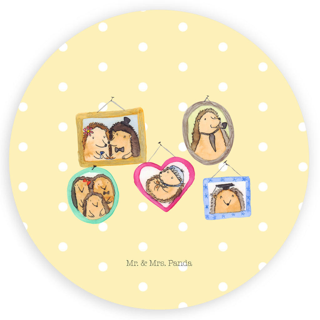 80mm Rund Aufkleber Igel Familie Sticker, Aufkleber, Etikett, Familie, Vatertag, Muttertag, Bruder, Schwester, Mama, Papa, Oma, Opa, Liebe, Igel, Bilder, Zusammenhalt, Glück