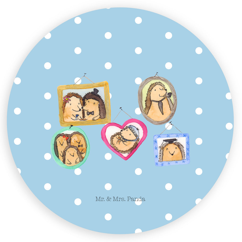 80mm Rund Aufkleber Igel Familie Sticker, Aufkleber, Etikett, Familie, Vatertag, Muttertag, Bruder, Schwester, Mama, Papa, Oma, Opa, Liebe, Igel, Bilder, Zusammenhalt, Glück