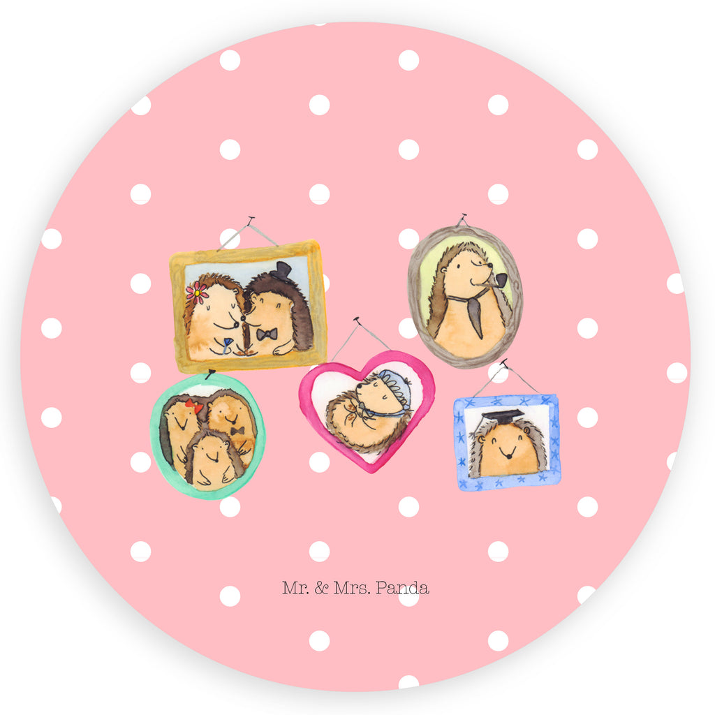 80mm Rund Aufkleber Igel Familie Sticker, Aufkleber, Etikett, Familie, Vatertag, Muttertag, Bruder, Schwester, Mama, Papa, Oma, Opa, Liebe, Igel, Bilder, Zusammenhalt, Glück